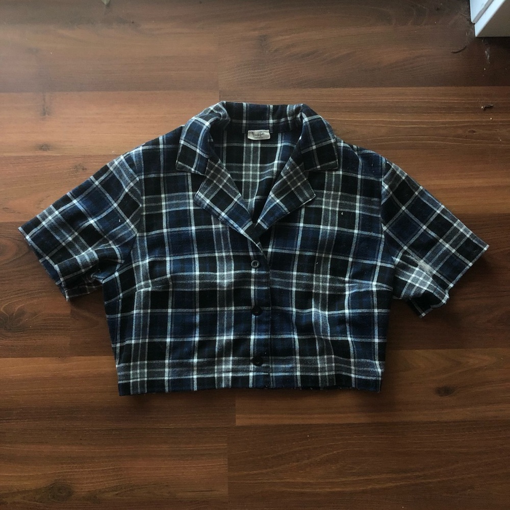 John Galt California Button Up Crop Top